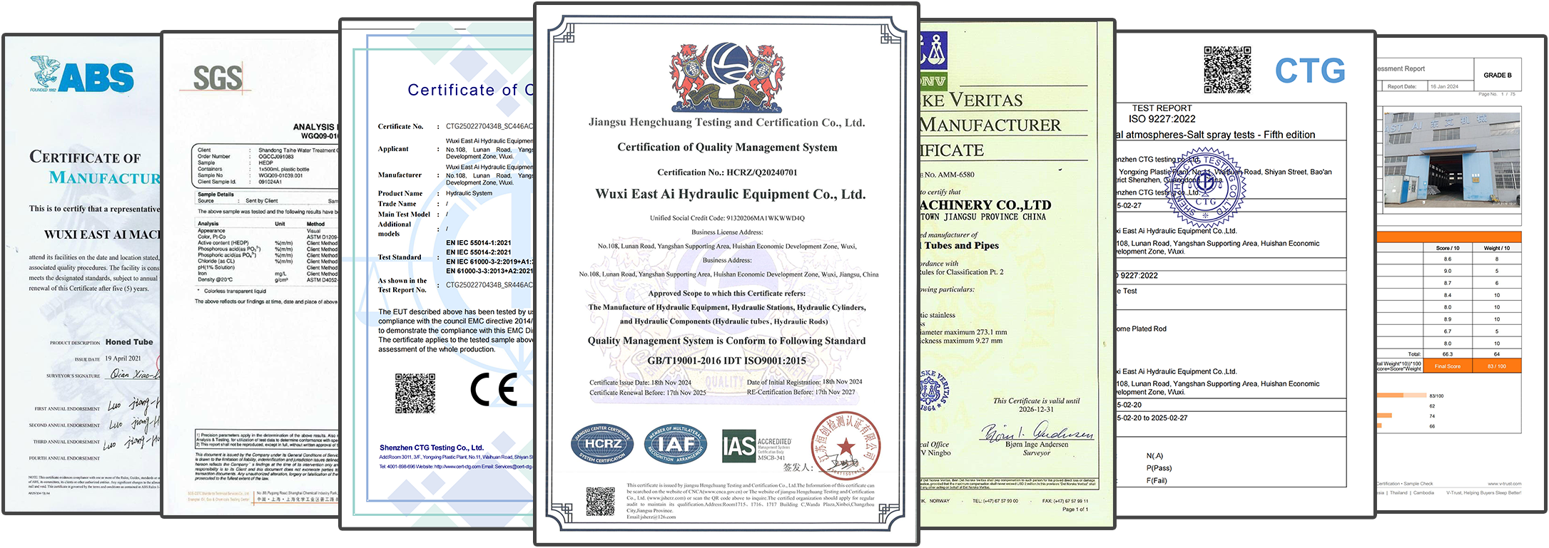 ST52 Skived and Roller Burnished Tube Certifications ST52 Skived and Roller Burnished Tube Certifications